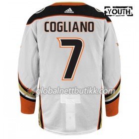 Anaheim Ducks Hockeydrakt ANDREW COGLIANO 7 Hvit Adidas Authentic - Barn